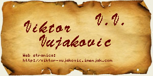 Viktor Vujaković vizit kartica